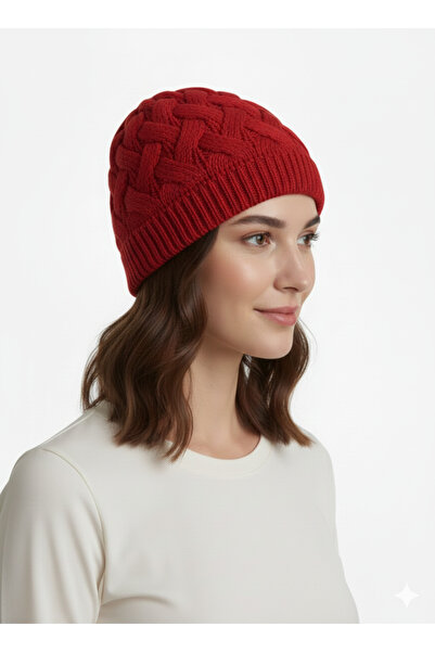 STELLA VESTİNO Double Layer Thick Knit Beanie - Soft Textured Winter Knit Beanie