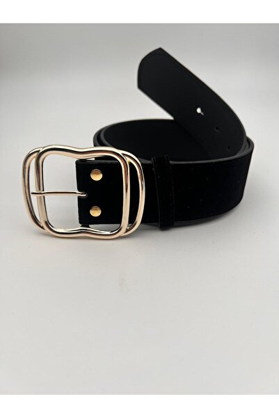 Mynoa Suede/Double Buckle Women's Belt Jacket Belt, Trouser Belt Dress Belt.