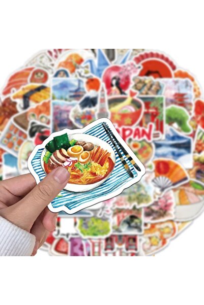 Fivy 20 قطعة من الملصقات المقاومة للماء ذات الطابع الياباني