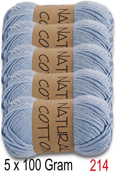 Diva İplik Diva Natural Cotton 214 Baby Blue (Pack of 5)