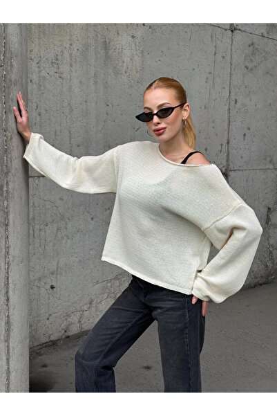 Cool & Sexy Women's Off-Shoulder Loose Knit Sweater