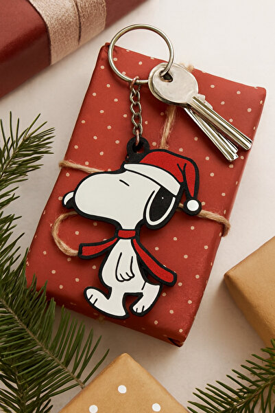 END Design Snoopy Christmas Themed Keychain – Cute Christmas Gift