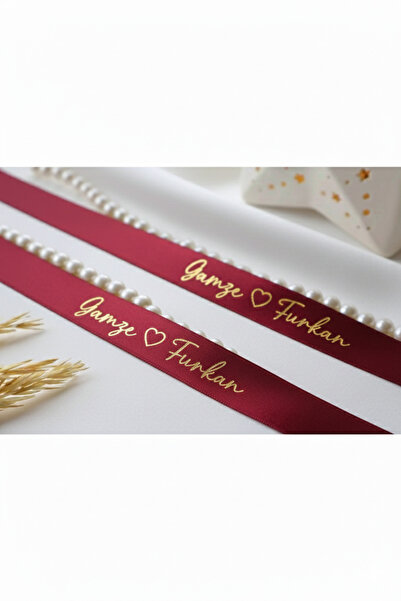 hemdemhediyelik Dökülmeyen incili Bordo Renk Söz & nişan Kişiye Özel Yüzük Ku...