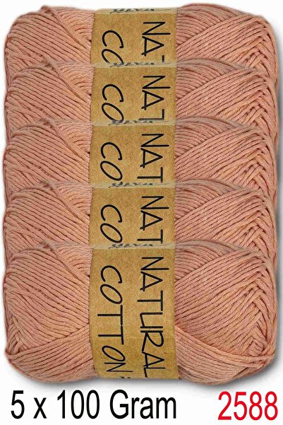 Diva İplik Diva Natural Cotton 2588 Yavruağzı (5 Pack)