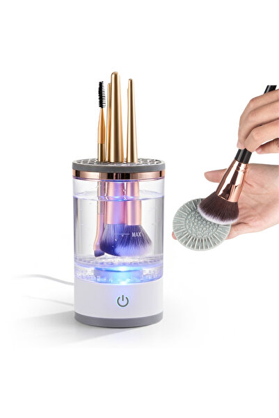 easyCTRL Electric Makeup Brush Cleaner, Silicone Pad, 7000 RPM, 8W, USB Powered, easyCTRL®