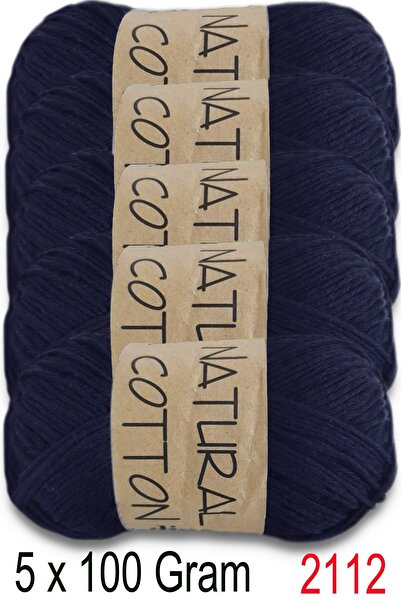 Diva İplik Diva Natural Cotton 2112 Lacivert (пакет 5 штук)