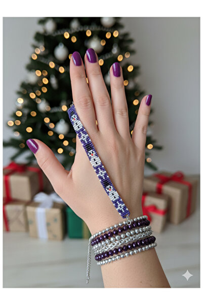 Namaste Vintage New Year Themed Handmade Beaded Bracelet