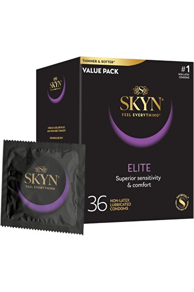 SKYN Elite Non-Latex Lubricated Condoms, 36 Count