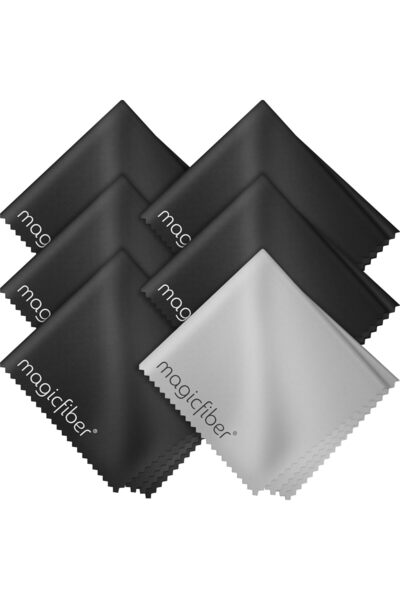 MagicFiber Microfiber Cleaning Cloth, 6 Pack - Premium Cloth for Glasses, Lens, Screens & More
