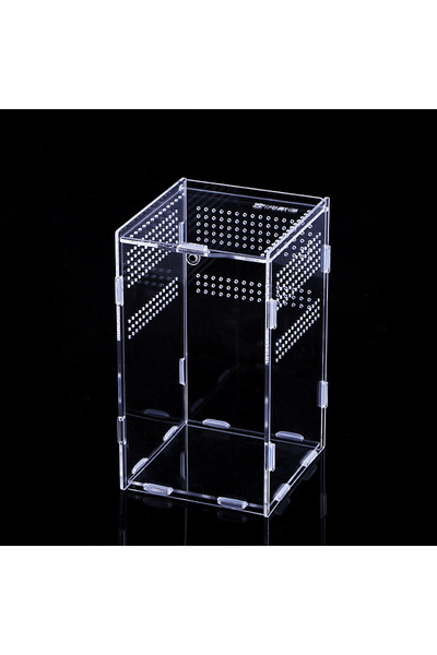 Arabest Transparent Reptile Reception Box,Assembled Reception Box for Spider Hatchlings,Geckos and Snails