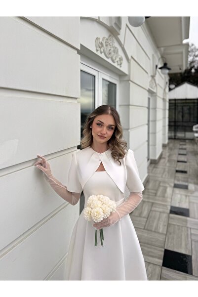 essolaria Naz Kadın İnci Detaylı Modern Elbise/Abiye