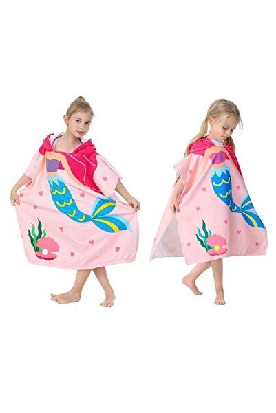 DMG TECH DMG Kids Bath Towel for 1-6 Years Toddler, Hooded Towel, Microfiber Super Soft, Robe Poncho Bathrobe