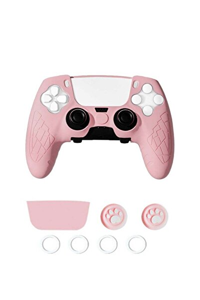 Generic Sony 5 White Cat Paw PS5 Controller Skin Anti-Slip Silicone Skin Protective Cover Case