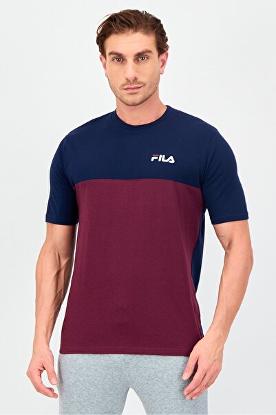 FILA Men Sportswear Fit Short Sleeve Outdoor T-Shirt, Multicolor