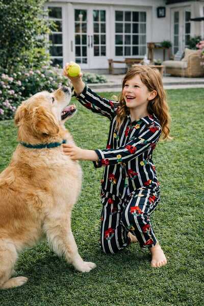 forte bella Patterned Children's Al-Üst Unisex Pajama Set