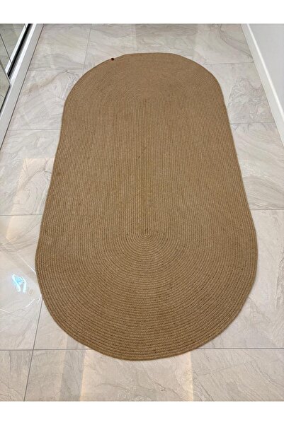 RGS Handmade ROPE Gerçek Doğal Jut Kilim
