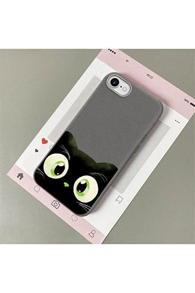 Hontinga iPhone 7/8/Se 2020 2022 Compatible Leather Texture Anti Fall Soft Si...