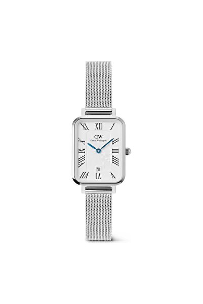 Daniel Wellington Quadro 20x26 Roman Numerals Date Sterling White S DW0060086...
