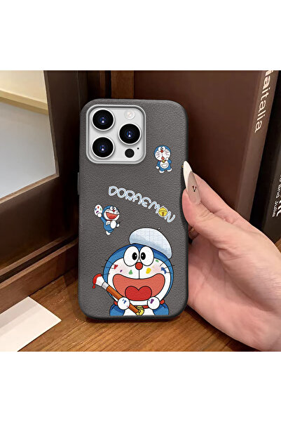 Hontinga iPhone 16 Pro Compatible Phone Case Leather Texture Anti Fall Soft S...