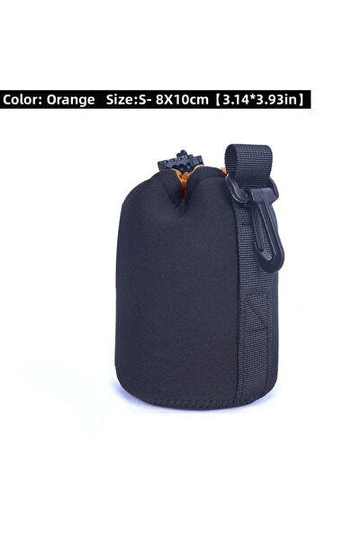 Choice حقيبة عدسة كاميرا B-Orange-S RF11 مقاومة للماء، مزودة برباط ناعم لحماي...