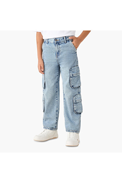 Juniors Solid Jeans with Pockets