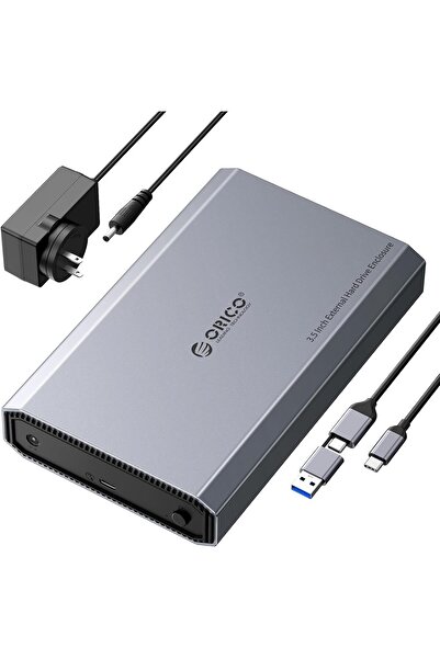 Orico Aluminum 3.5 Hard Drive Enclosure with USB 3.2 Gen 2 6Gbps Transfer Speed