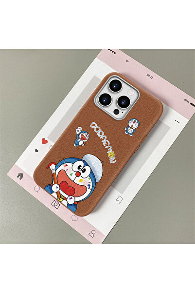 Hontinga iPhone 12 Pro Compatible Leather Texture Anti Fall Soft Silicone Pho...