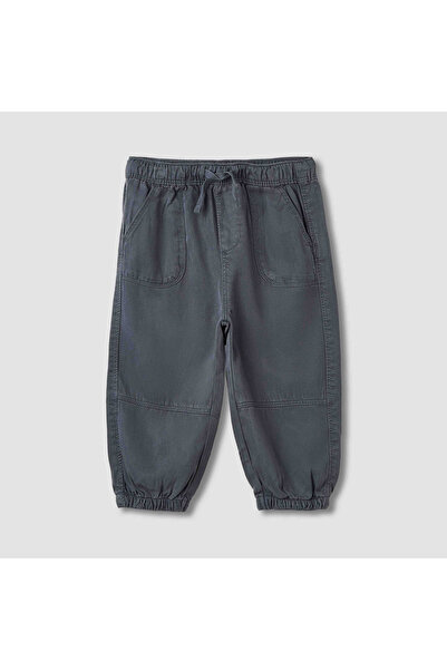 giggles Solid Cargo Joggers with Pockets