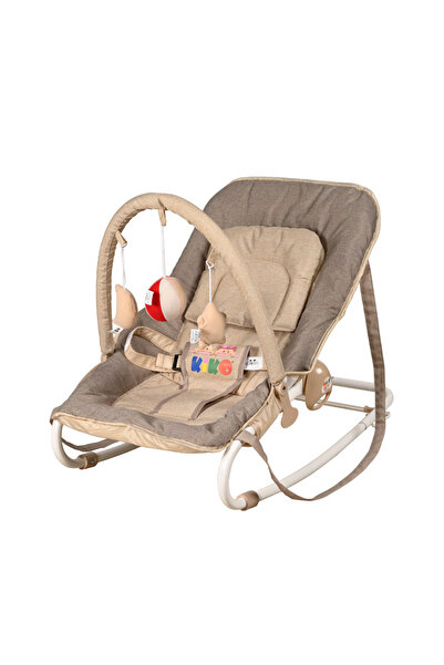 Kiko كرسي أطفال هزاز مع ألعاب - بيج