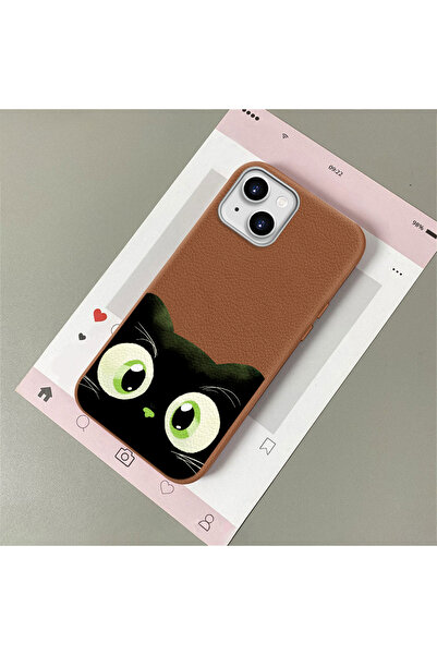 Hontinga حافظة هاتف من السيليكون الناعم مضادة للسقوط بملمس جلدي متوافقة مع آي...