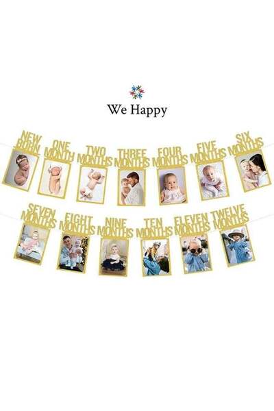 WE HAPPY New Born Birthday Banner
