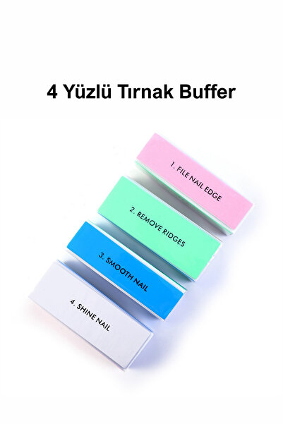 Easy Beauty 4 Yüzlü Tırnak Buffer Tırnak Parlatma Bloğu Zımpara Buffer