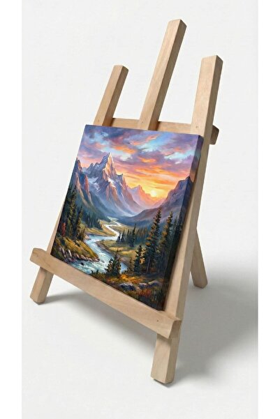 EMRİN AHŞAP OYUNCAK VE HEDİYELİK EŞYA Masaüstü Şövale, Ahşap, Mini Şövale, Üç...