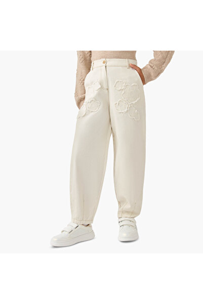 ELIGO Embroidered Pants with Pockets