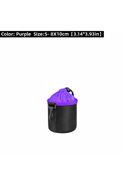 Choice حقيبة عدسة كاميرا C-Purple-S RF11 مقاومة للماء، حقيبة حماية ناعمة بربا...