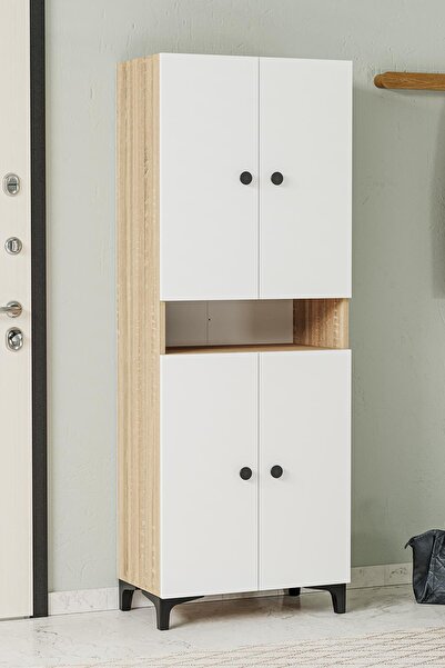 Hofga Jerma Ayakkabılık Beyaz Meşe