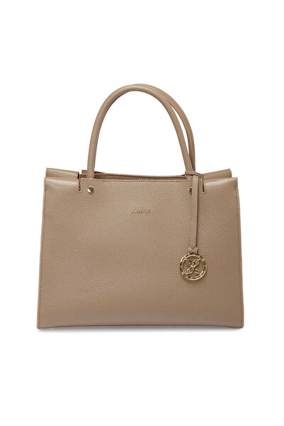 Tergan Bej Hakiki Deri Kadın El Çantası - S25Y1BC80366-S95