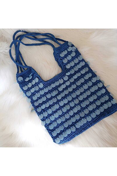 Masal Gurumi Pul Detailled Hand Knitted Women's Arm Shoulder Bag