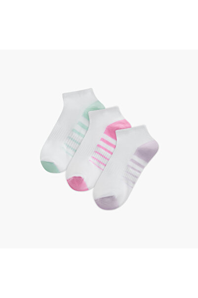 Juniors جوارب ملونة بطول الكاحل - طقم من 3 قطع