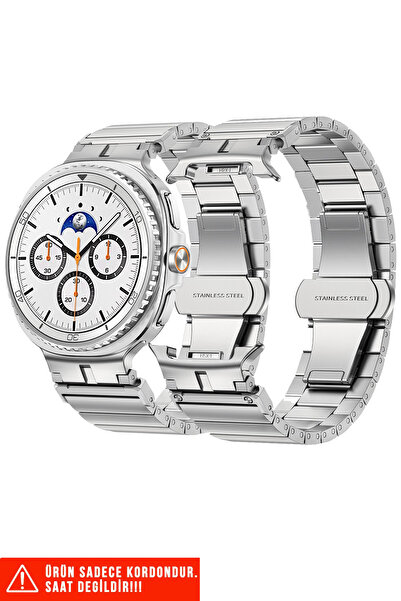 Nezih Case Samsung Galaxy Watch 8 40mm / 44mm / 46mm Compatible Stainless Steel Band