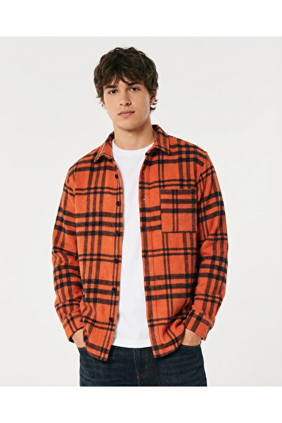 mislina kids Men's Slim Fit Single Pocket Checkered Genuine Lumberjack Shirt