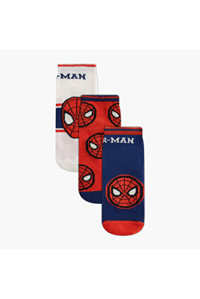 Marvel Boys Socks with Spider-Man Print - Set of 3