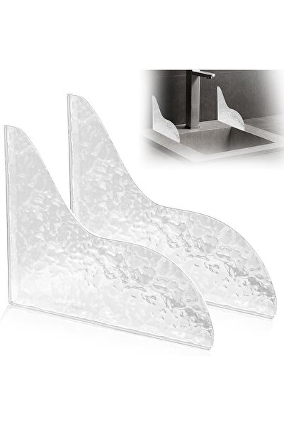 Arabest 2 Pcs Shower Splash Guard,Self-Glue Shower Splash Guard for Bathtub, Acrylic Shower Curtain Bathtub