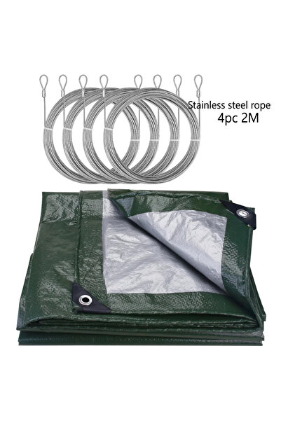 Choice 2x3M Green and Ropes Large Tarpaulin Waterproof Heavy Duty 5x4m/3x2m T...