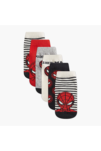Marvel جوارب مطبوعة برسومات سبايدرمان - طقم من 6 قطع