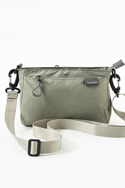 Linata Sanmorris Kadın 3 Bölmeli Paraşüt Kumaş Ayarlanabilir Çapraz Askılı Çanta