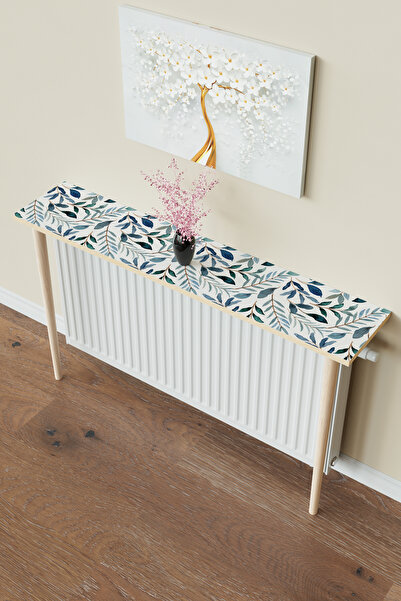 Hediyeler Kapında "Blue Garden"Petek Üstü Raf Modern 2 Ayaklı Dresuar Kalorif...