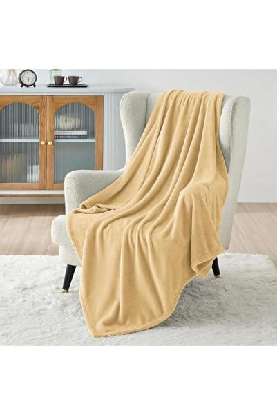 Bukela Flannel blanket (beige, 200x230cm)
