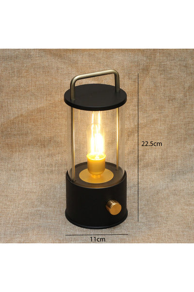 Generic فانوس إضاءة دافئة اسود