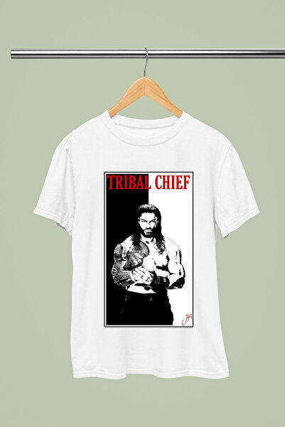 MAGORS ROMAN REIGNS TRIBAL CHEF WWE BUMBAC IMPRIMAT CU MANE SCURTĂ TINTE DE TINTE DE TINTE PENTRU TINTE DE TINTE tricou